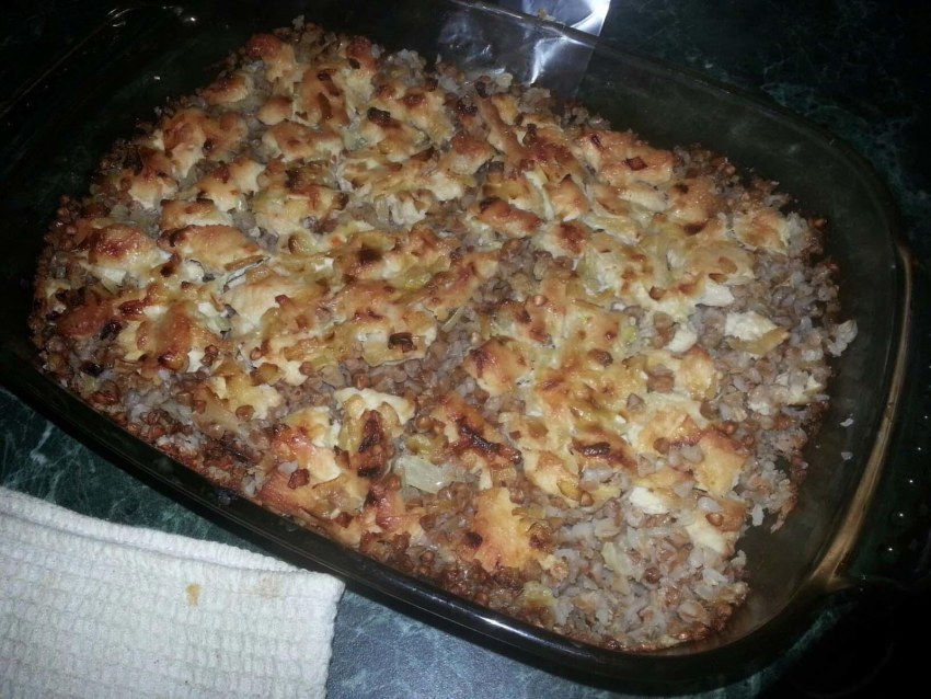 Запеканка из кукурузного хлеба тако