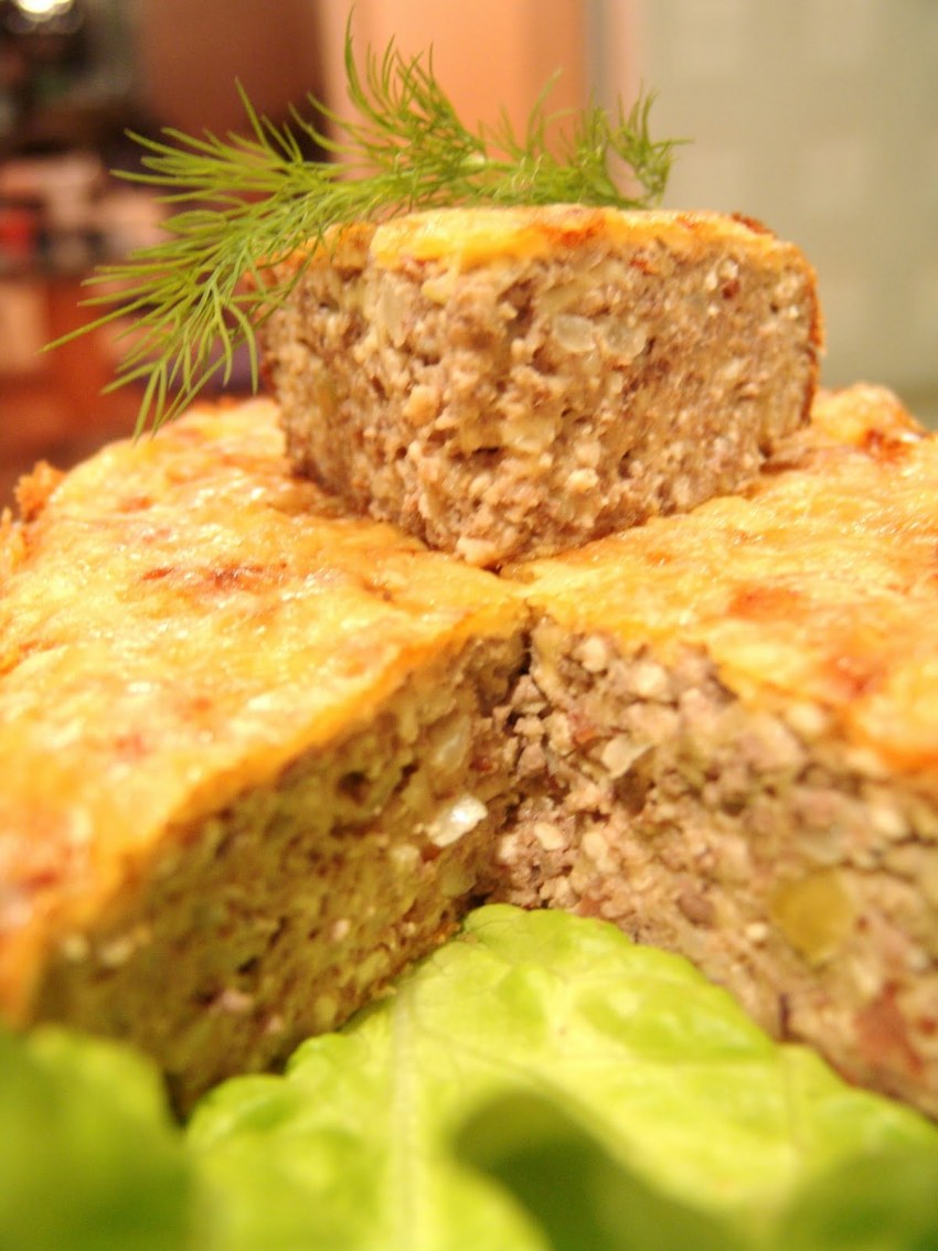 Запеканка из куриной печени с овощами