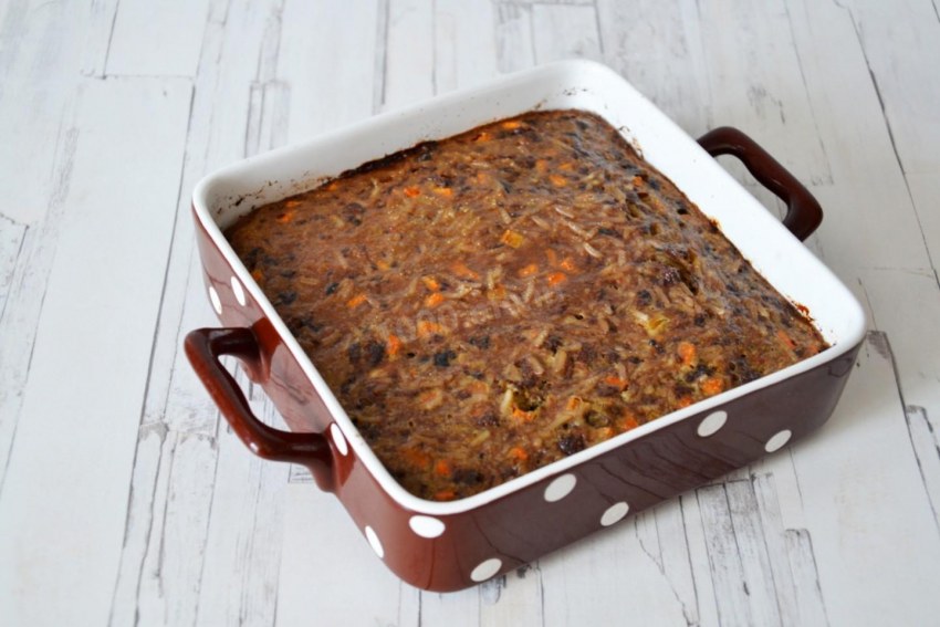 Запеканка с куриной печенью