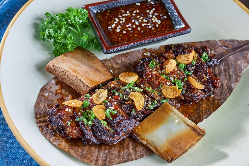 Ребрышки тушеные с овощами