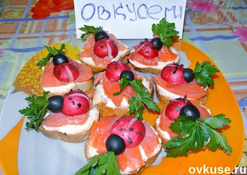 Сложные открытые бутерброды