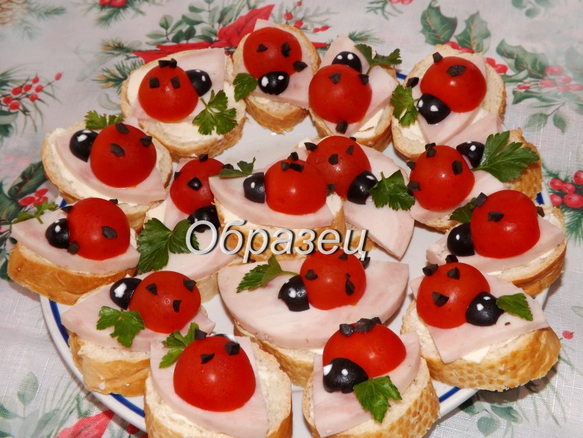 Бутерброды на осеннюю тему