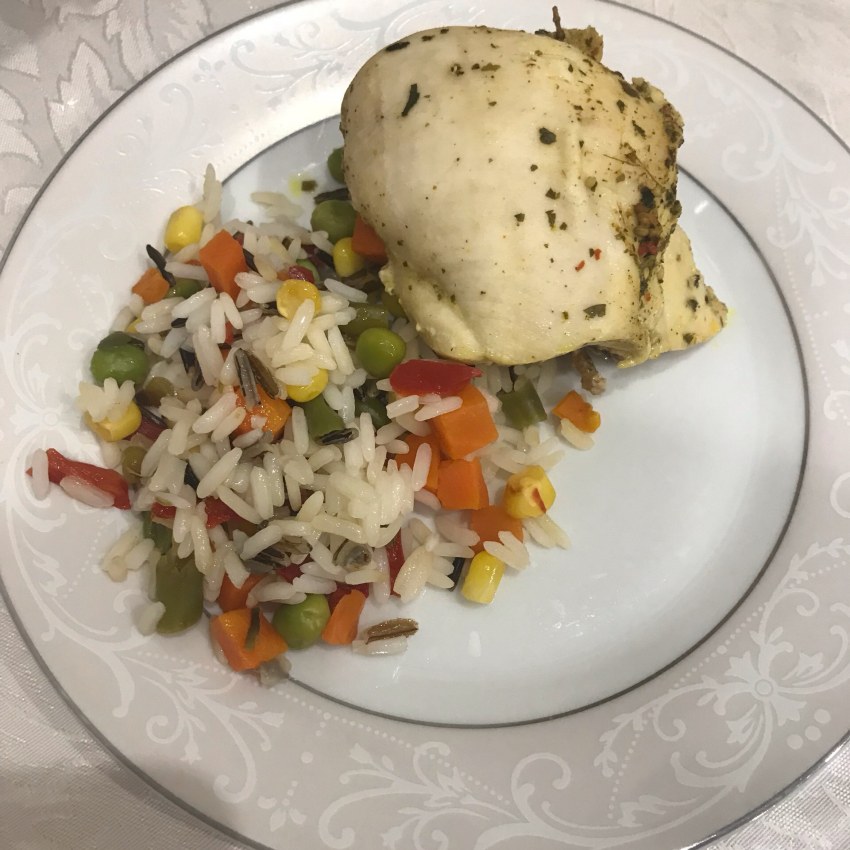 Индейка с рисом и овощами