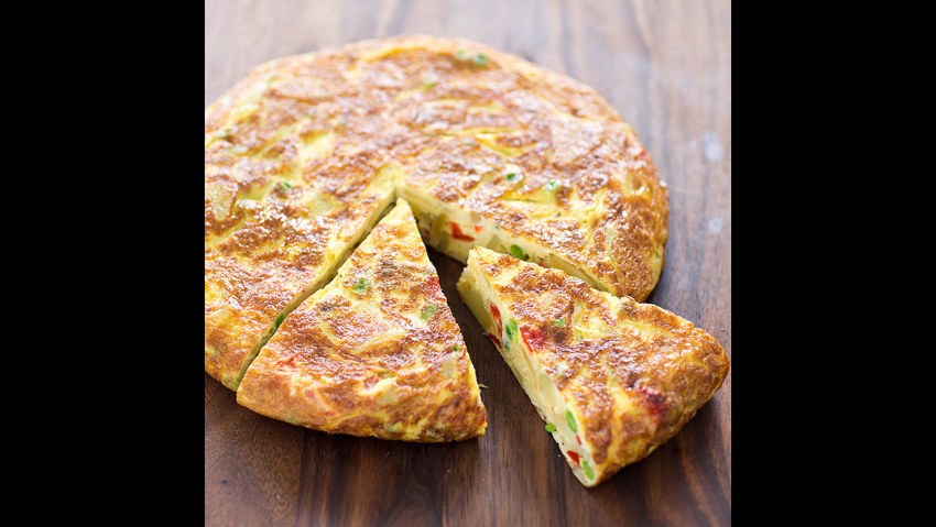 Испанская кухня картофельная Тортилья