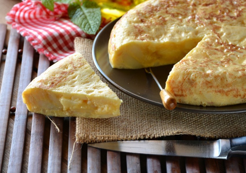 Испанская кухня картофельная Тортилья