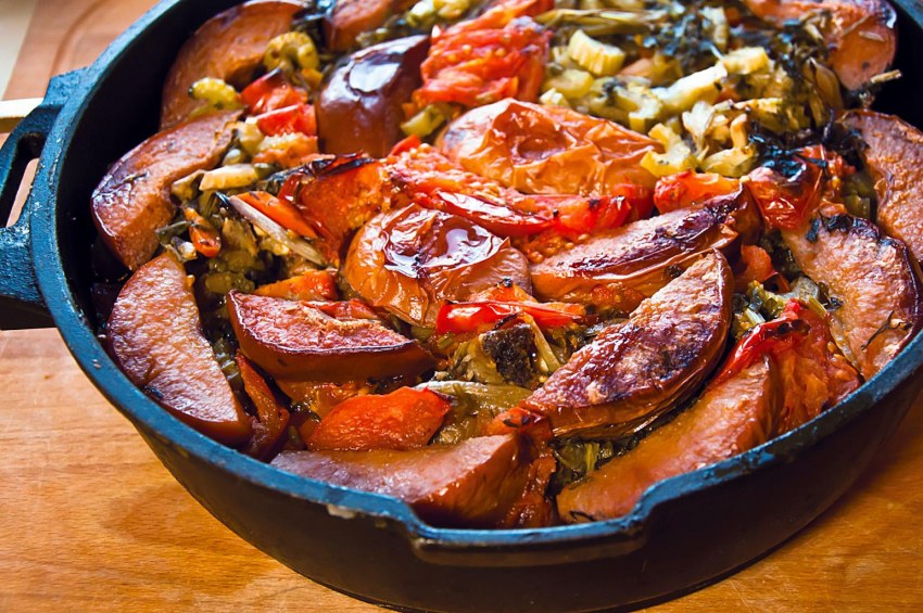 Баклажаны с грибами шампиньонами