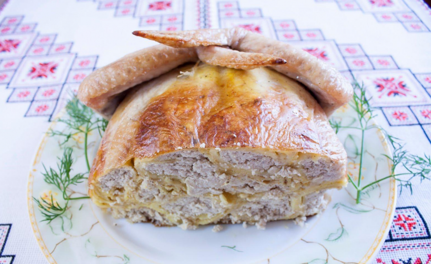 Фаршированная курица