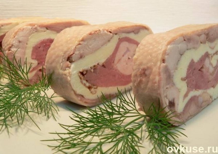 Рулет куриный галантин