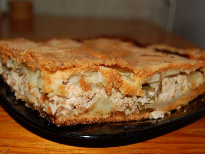 Курник с курицей и картошкой