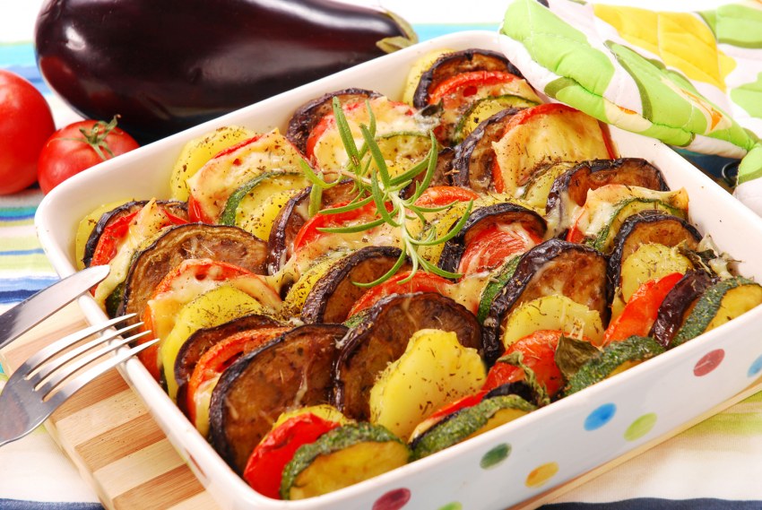 Рататуй с мясом бешамель