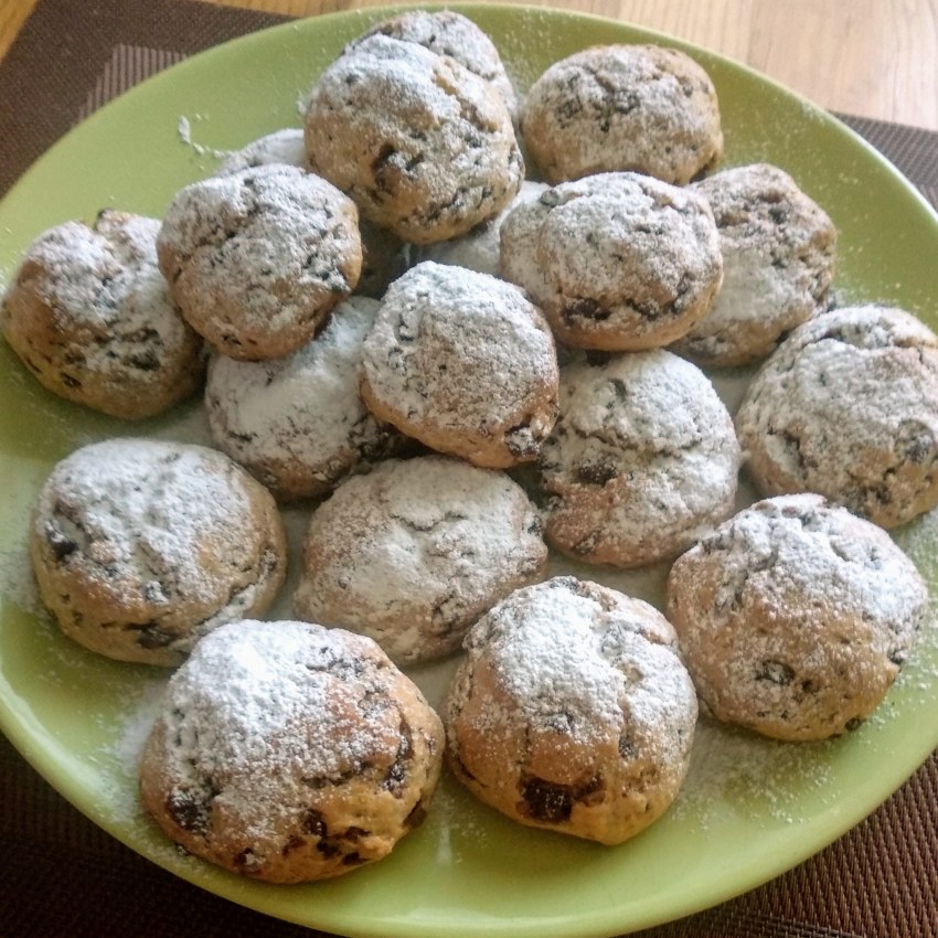 Мазурка печенье с изюмом и орехами