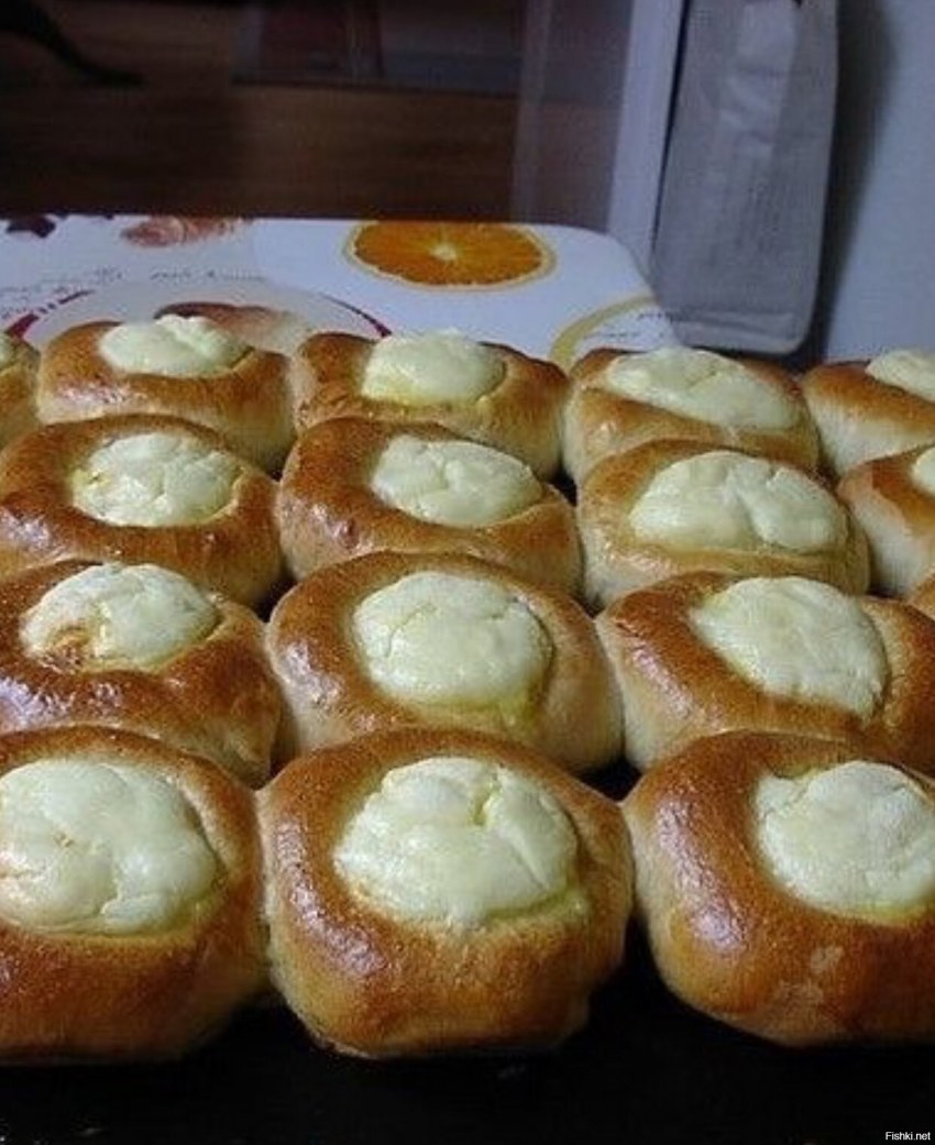 Ватрушка с творогом лапти