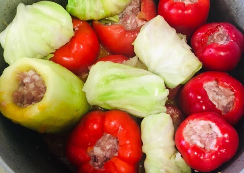 Мясо оленя с болгарский перец