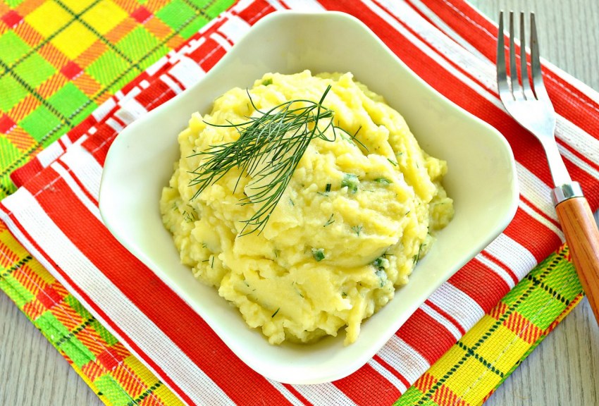 Молочный картофель