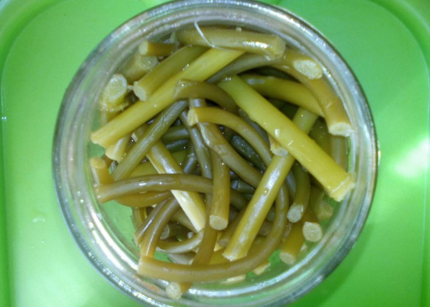 Чесночные палочки маринованные