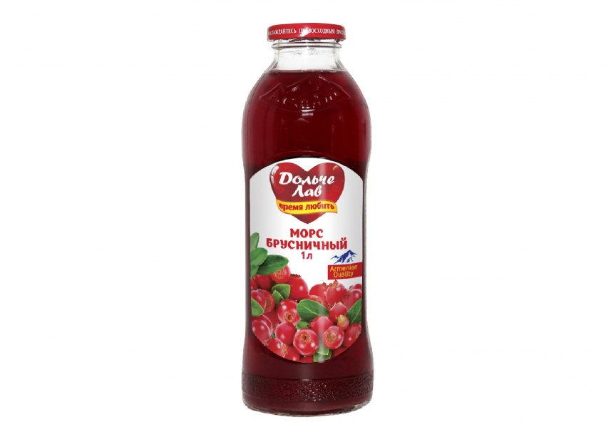 Морс из брусники с медом