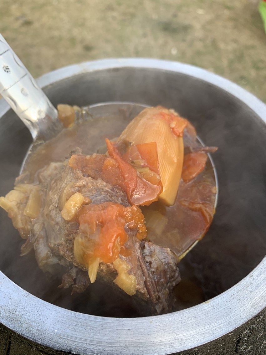 Ребра с картошкой в казане