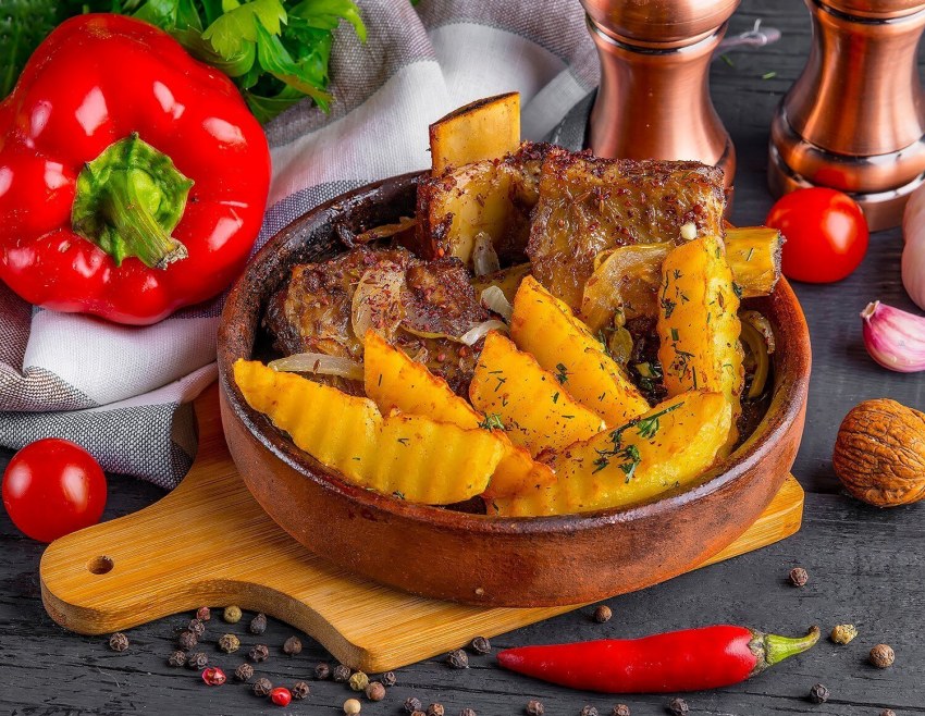 Куурдак с картошкой