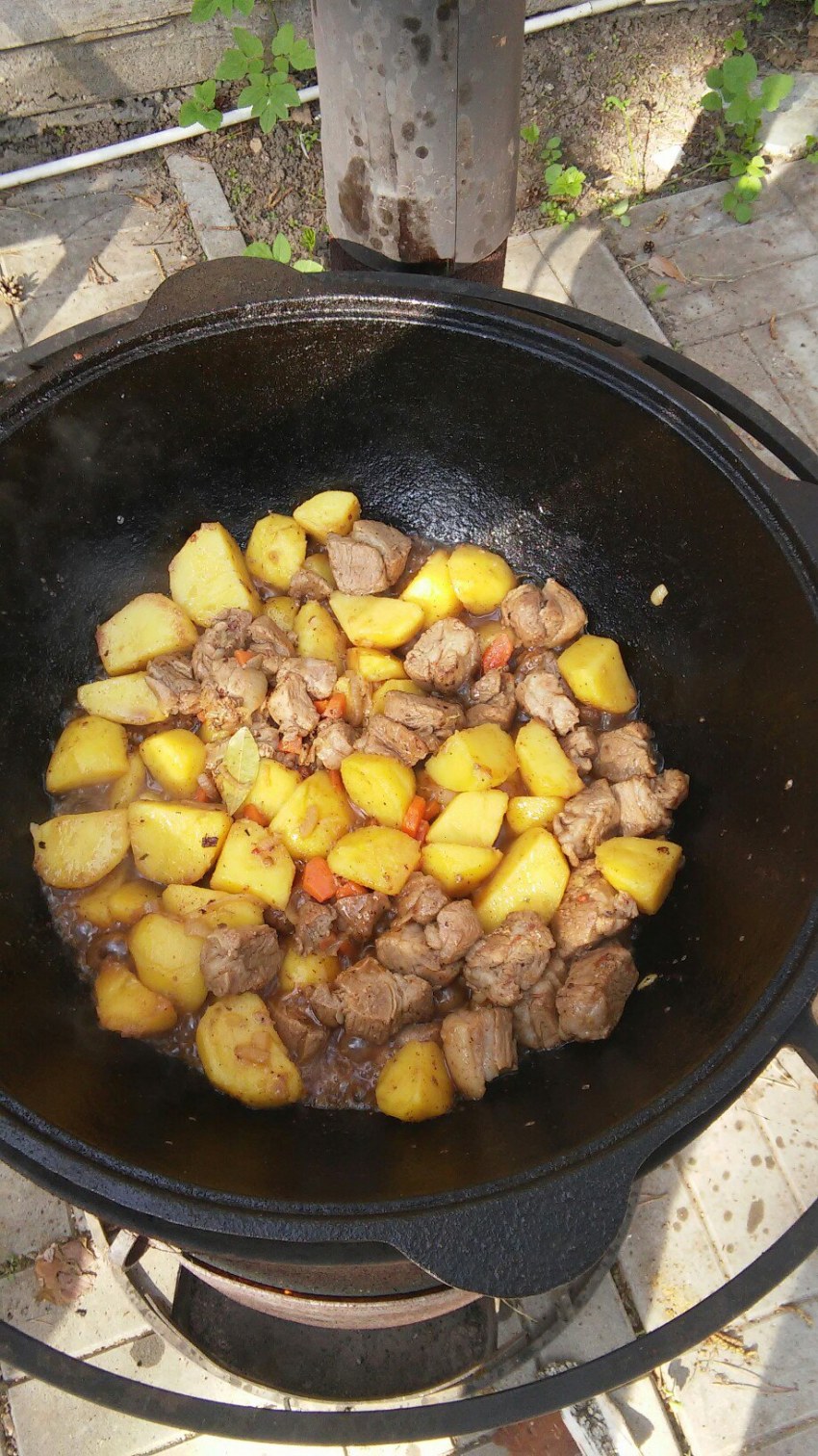 Картошка в афганском казане