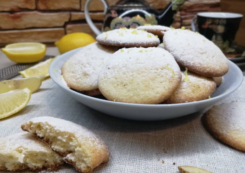 Лимонное печенье из рисовой муки
