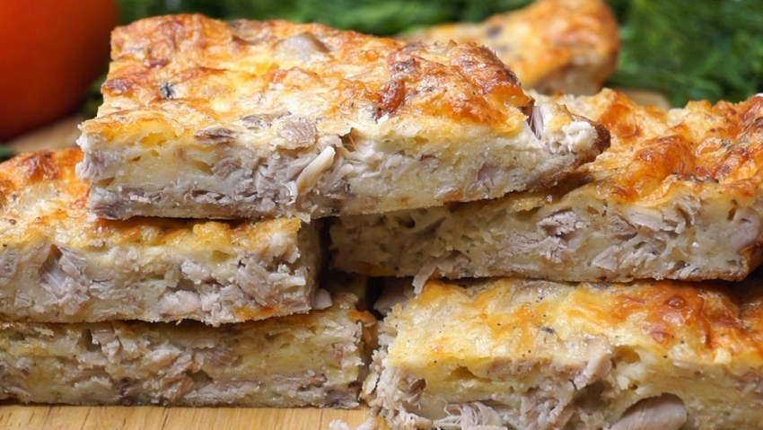 Куриный пирог-запеканка