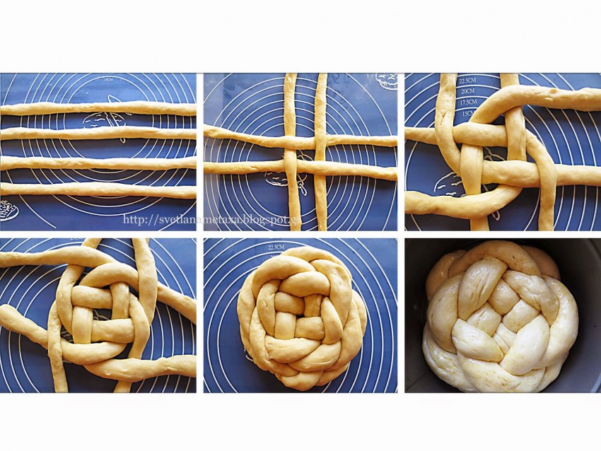 Коса из теста