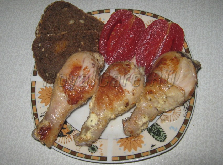 Ножки с картошкой в духовке