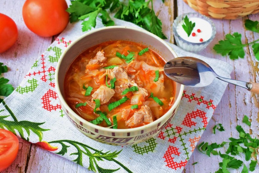 Борщ из кролика рецепты