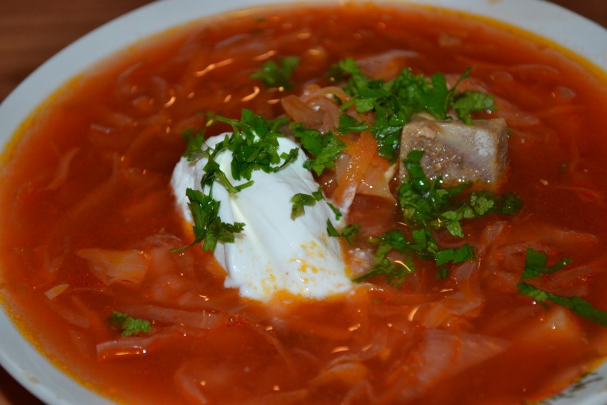 Борщ с редькой