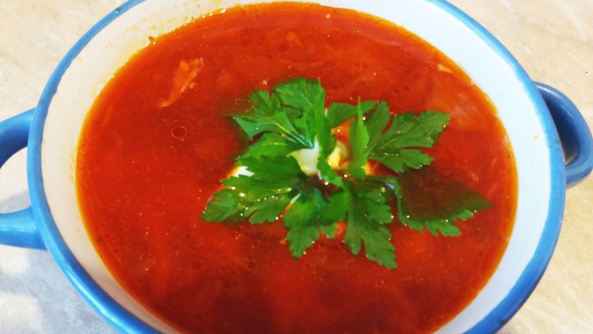 Борщ с индейкой