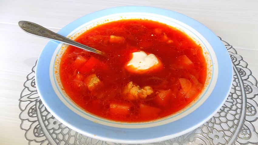Борщ щи из свежей капусты