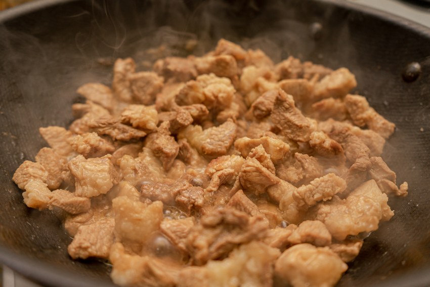 Гречневая каша с грибами и луком и морковью