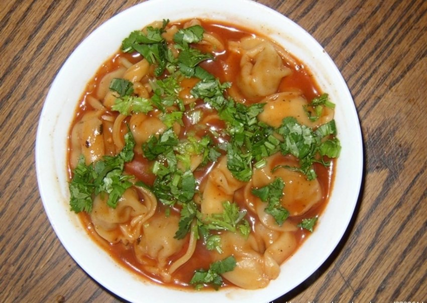 Пельмени с соусом