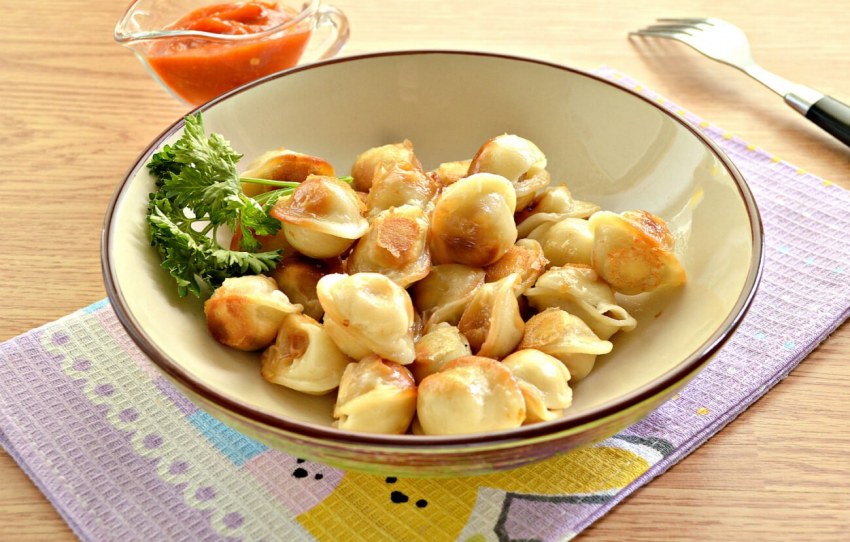 Пельмени с кетчупом