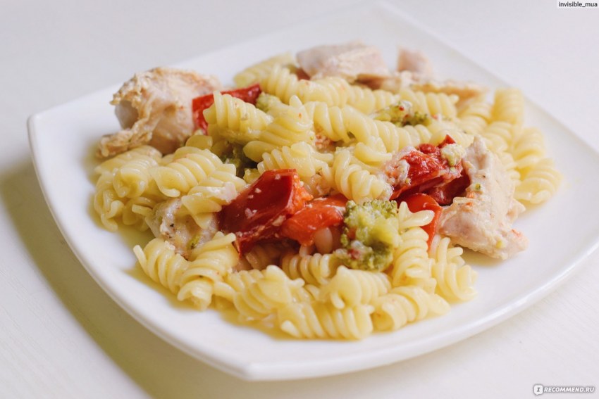 Фрикасе с макаронами