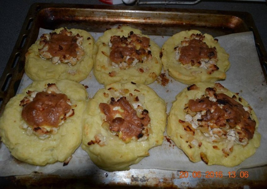 Гнездышки с курицей