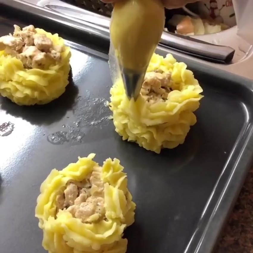 Корзиночки из картофельного пюре