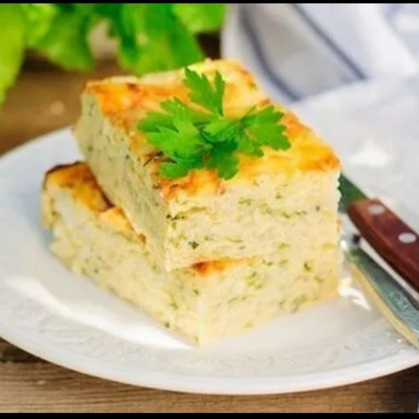 Запеканка из кабачков с рисом
