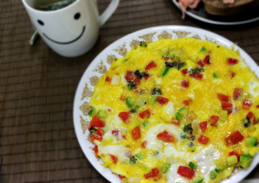 Яичница с кабачками