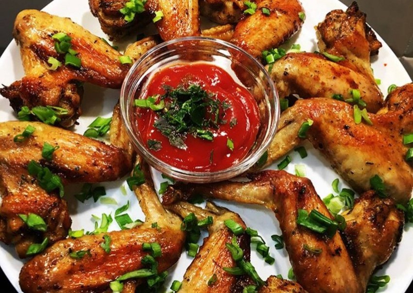 Куриные крылышки с васаби