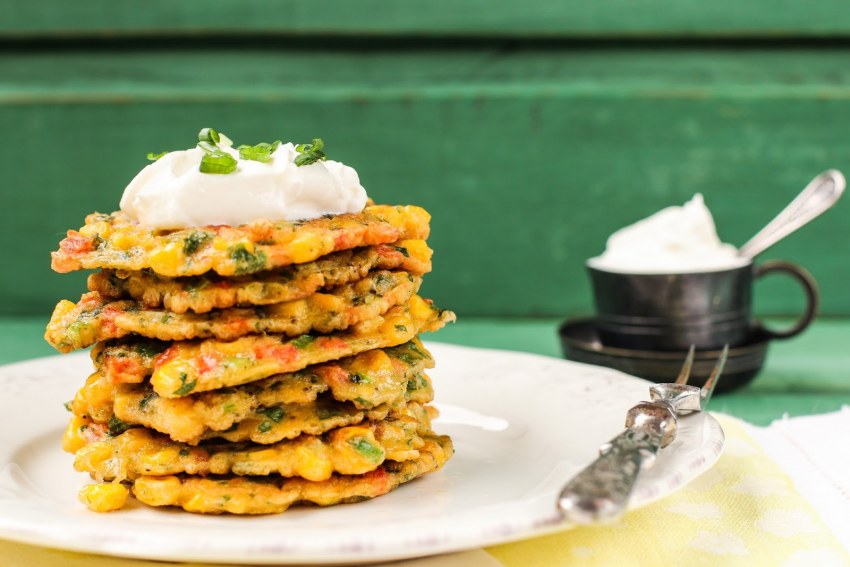 Кукурузные оладьи