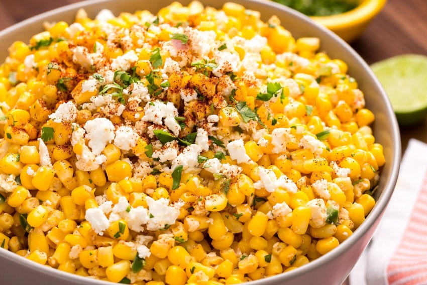 Блюда с кукурузой консервированной