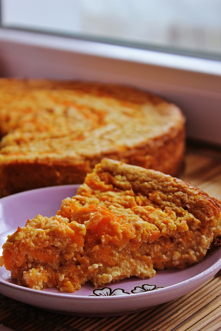 Тыквенная запеканка с курагой
