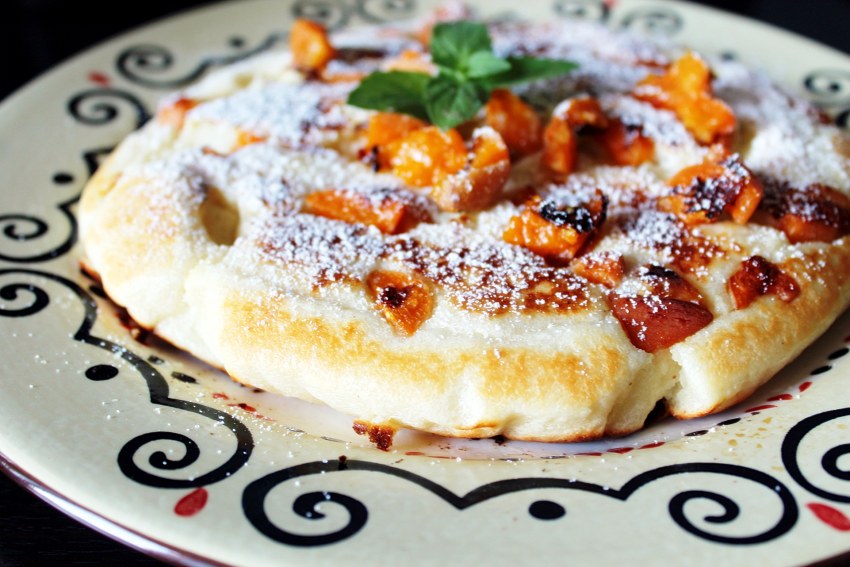 Тыквенная запеканка с творогом и яблоками