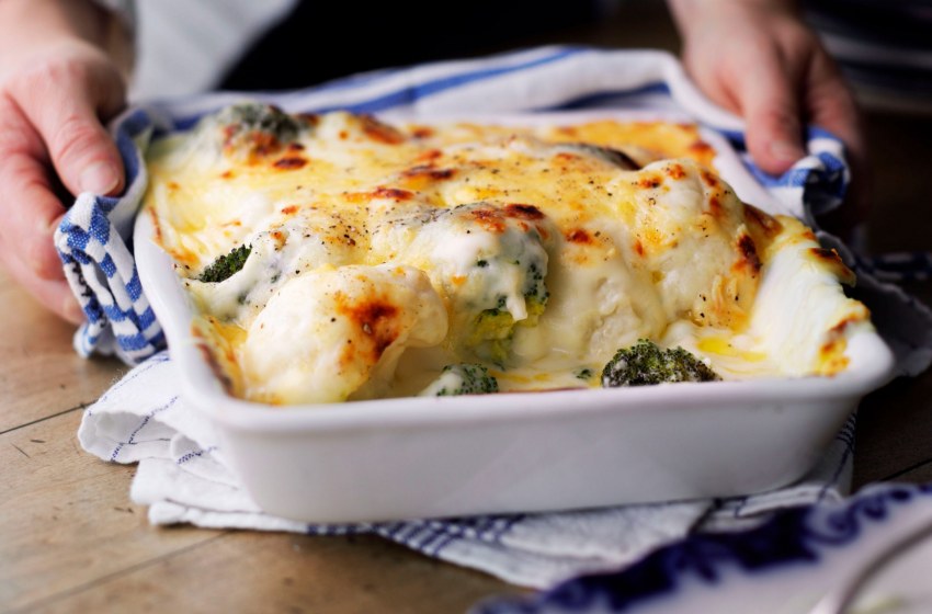 Рыба запеченная с брокколи