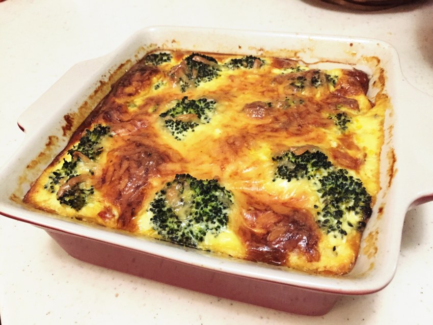 Запеканка из брокколи и курицы в духовке