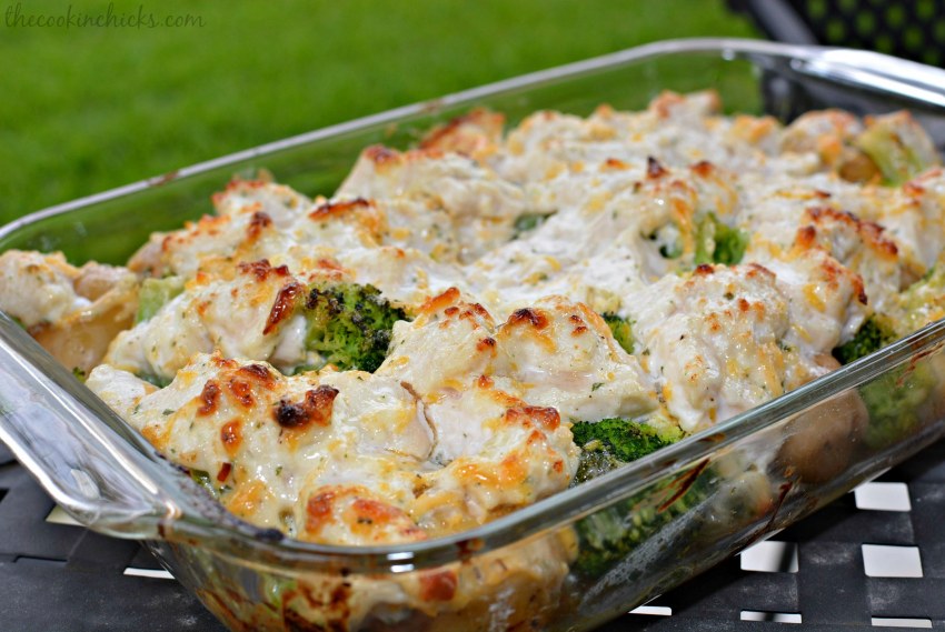 Запеканка с брокколи и курицей в духовке