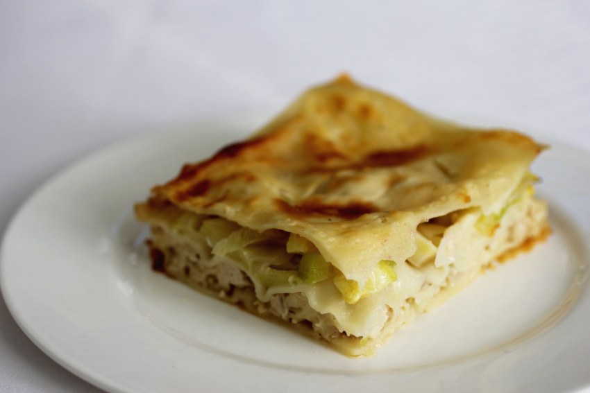 Лазанья с грибами