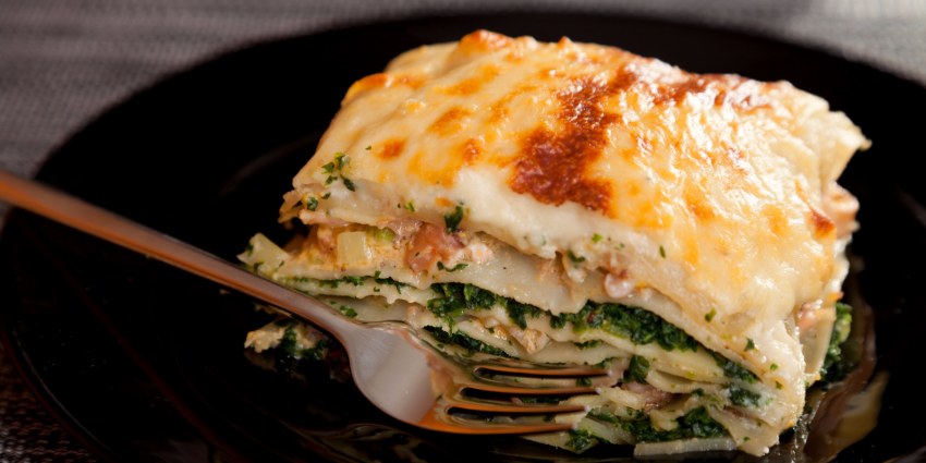 Лазанья мясная с грибами