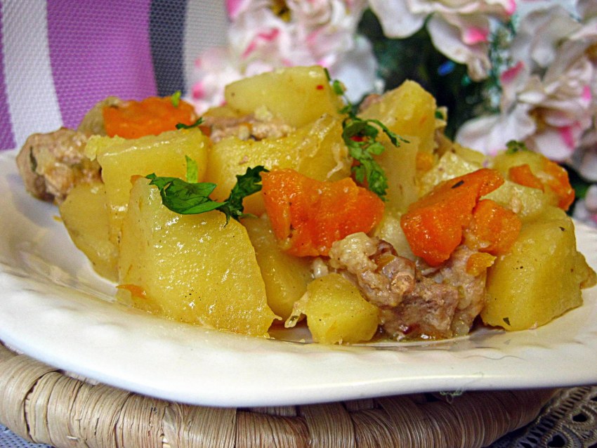 Тушеный картофель